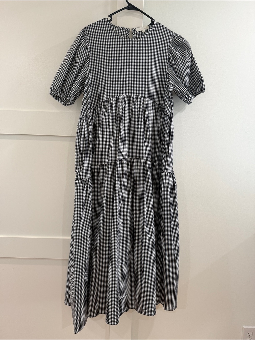 Anthropologie Eri + Ari Evaline gingham maxi dress